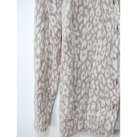 Gap Factory Cheetah Print Cardigan Sweater Cotton - Picture 5 of 8